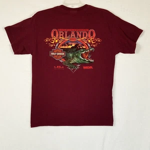 Harley Davidson UHL Shirt 2007 Orlando Gator Sz Large - Front & Back Graphic MDA - Picture 1 of 8