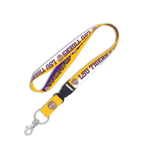 LSU Tigers Vault "Live Purple" NCAA Lanyard with Breakaway Keychain, NWT