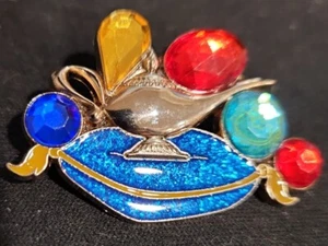 Disney Pin Aladdin Genie & Lamp Jeweled Gems Artist Proof LE 25 made AP 00083 - Bild 1 von 2
