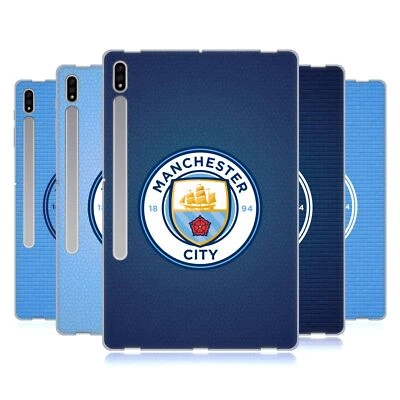 OFFICIAL MANCHESTER CITY MAN CITY FC BADGE PIXELS GEL CASE FOR SAMSUNG TABLETS 1 - Изображение 1 из 4