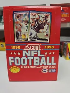 Caja/caja Score Football 1990 sin abrir serie 1 Bo Jackson & Deion Sanders cubierta - Imagen 1 de 6