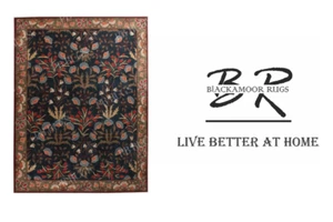 New Adeline Blue Traditional Oriental Old Style Handmade Tufted 100% Wool Rugs - Picture 1 of 21