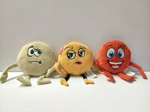 Dongguan Sewrific Mr. Multi Calcium Ms. Iron Smiley Face Stuffed Toy Lot of 3 - Picture 1 of 2