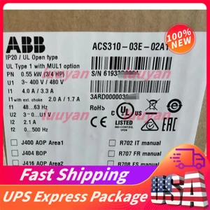ACS310-03E-02A1-4 Brand New ABB Inverter Fast Shipping - Picture 1 of 2