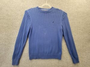 Nautica Sweater Adult M Blue Long Sleeve Pullover Mens Crewneck