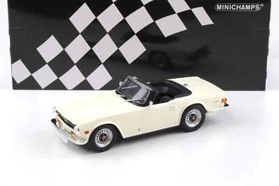 1:18 Minichamps Triumph TR6 Roadster 1969 LHD Bianco - Immagine 1 di 4