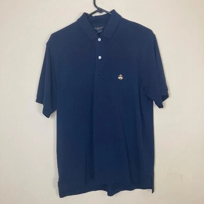 Brooks Brothers Polo 衫海军蓝小号性能针织学院风高尔夫 — 第 1/4 张图片