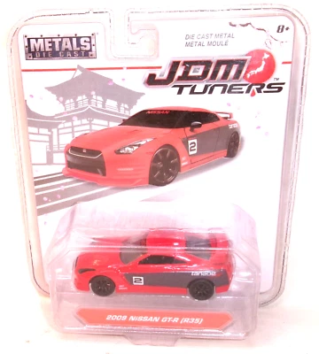 2017 JADA TOYS 1:50 JDM TUNERS RED 2009 NISSAN GT-R (R35) - Image 1 of 4