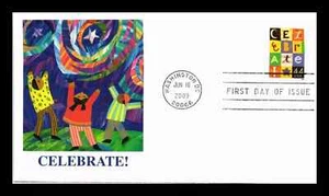 CELEBRATE!!  2009 FLEETWOOD CACHET FDC UNADDRESSSED VF - Picture 1 of 2
