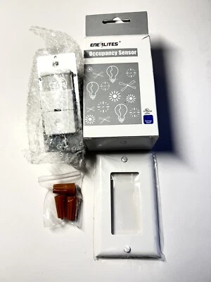 ENERLITES -Occupancy Sensor PIR Wall Switch, DWOS -J-W, White, Brand New - Image 1 of 4