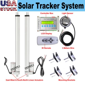 Complete Kit: Dual Axis Solar Panel Tracking Tracker Electronic Track System CL - Picture 1 of 19
