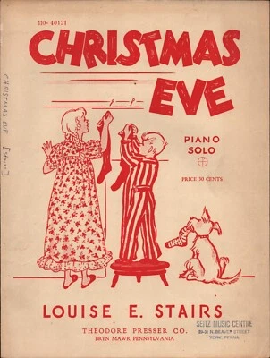 1949 Nochebuena Vintage Holiday Partituras Piano Solo Arreglo Fácil Foto 1 de 2