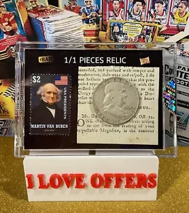 1/1 MARTIN VAN BUREN 1795 MANS MAGAZINE 1960 90% SILVER HALF DOLLAR 2$ STAMP BAR - Picture 1 of 8