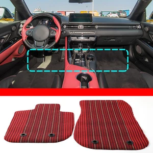 RHD Red Carpet Easy Clean Floor Mat Pad For Toyota GR Supra A90 A91 2019-2022 - Picture 1 of 11