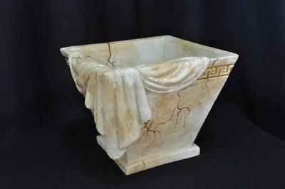 Blumentopf Übertopf Topf Blumenvase Tischvase Vasen Optik Marmor Stuckgips - Bild 1 von 4