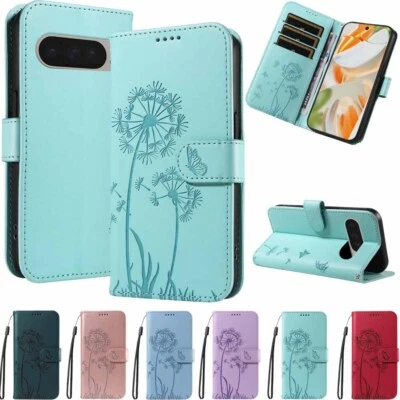 For Google Pixel 9 Pro XL 8 Pro 7A 8A 9A Magnetic Flip Leather Wallet Case Cover - Image 1 of 4