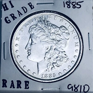 1885 MORGAN SILBER DOLLAR HOHE QUALITÄT ECHTE US-PRÄGEANSTALT SELTENE MÜNZE 9810 - Bild 1 von 3