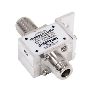 IS-B50LN-C0-MA DC Blocked Bulkhead Lightning Arrestor for 10-1000 MHz with N-... - Picture 1 of 1