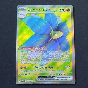 Pokemon SV03: Obsidian Flames Ultra Raro Holofoil Glimmora ex 213/197 Casi Nuevo - Imagen 1 de 2