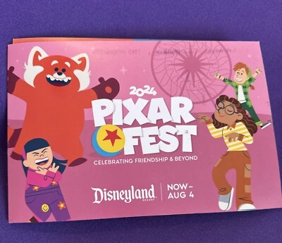 Наклейки и рекламный почтовый конверт Disneyland Pixar Fest 2024 Magic Kingdom - Изображение 1 из 4