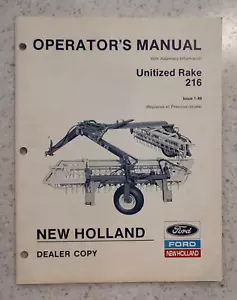FORD / NEW HOLLAND BEDIENUNGSANLEITUNG / BETRIEBSANLEITUNG - EINHEITLICHER SCHWADER - 216 - Bild 1 von 2