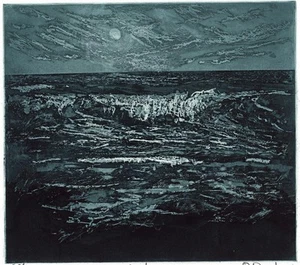 Peter Wareham - Signed Aquatint Etching - Surf - 25/50 - Seascape - Picture 1 of 5