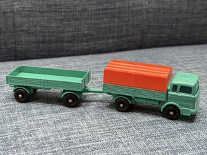 MATCHBOX LESNEY #1, 2 MERCEDES TRUCK AND TRAILER SET - Picture 1 of 13