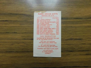 Gallaher Park Drive Coupon Series #10E c 1930's? J R Arthur Jersey - Picture 1 of 2