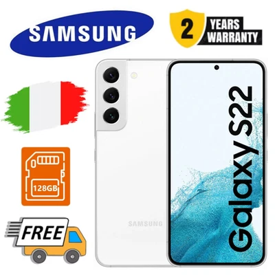 NUOVO Samsung Galaxy S22 SM-S901 - 128GB - Bianco (Sbloccato) ❤Originale - Immagine 1 di 4