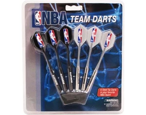 Juego de 6 dardos y vuelos con punta de acero Charlotte Bobcats de la NBA con logotipo de la NBA - Imagen 1 de 1