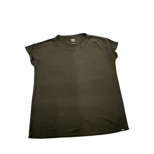 PrAna Top für Damen Rundhals Gr. L Kurzarm Rundhals Baumwolle schwarz - Bild 1 von 5
