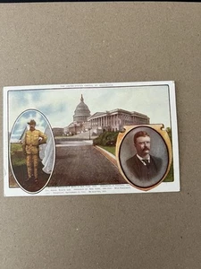 Theodore Roosevelt postcard Roughriders - Picture 1 of 3