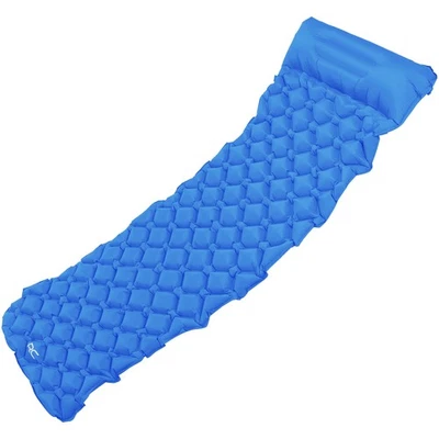 RC Camping Sleeping Mat - Blue Inflatable Camping Pad and Air Mattress Pillow - Image 1 of 4