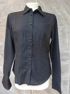 LADIES TOP SIZE 10 BY BEN SHERMAN BLACK SHIRT SIZE MEDIUM - Picture 1 of 6