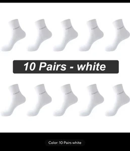 10Pairs Bamboo Fiber Socks Men Casual Business Anti-Bacterial Comfortable - Picture 1 of 1