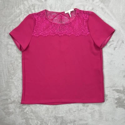 Blusa Top de Encaje Maje Rosa Para Mujer Talla 1 Foto 1 de 4
