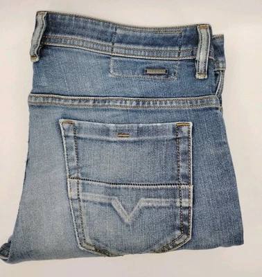 Diesel Thommer  Slim Skinny Stretch Jeans Men 34x30 Factory Distressed - Image 1 of 4