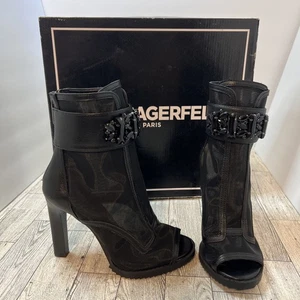 Karl Lagerfeld Paris Blayze Stollensohle Stiefeletten - schwarz, Größe 5M neu im Karton - Bild 1 von 10