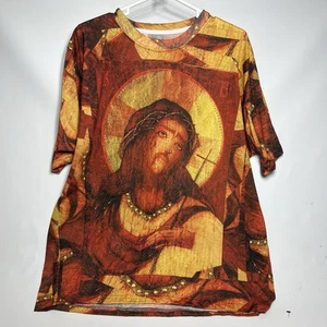 Camisa Jesús Para Hombres XXXL (3XL)T Espinas Estampado por Todas Partes Iconos Virgen Para Ti - Imagen 1 de 12