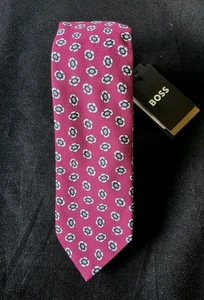 HUGO BOSS BLACK LABEL KRAWATTE MADE IN ITALY MAGENTA #50520412 - NEU MIT ETIKETT - Bild 1 von 6