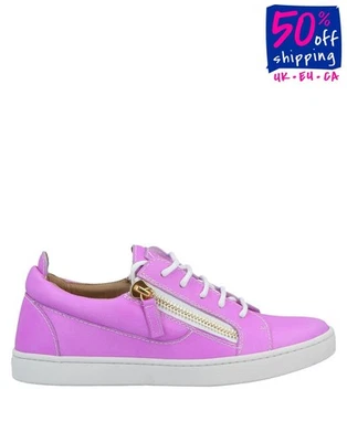 RRP€660 GIUSEPPE ZANOTTI Leather Sneakers US6 UK3 EU36 Logo Made in Italy - Image 1 of 4