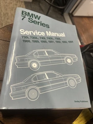 BMW Serie 7 E32 1988-1994 manual de reparación de servicio 735i 735iL 740i 740iL 750iL Foto 1 de 3