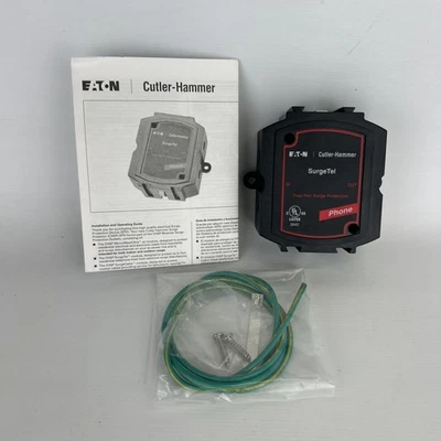 Eaton Complete Home SurgeTel Trap Phone/DSL/Fax/Modem Protection 80,000 Amp - Image 1 of 4