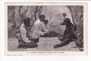 Australian Aborigines A Quiet Game of Euchre - Imagen 1 de 2