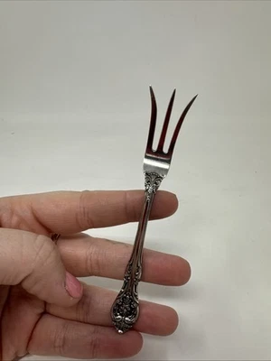 Tenedor pequeño Gorham Buttercup plata esterlina limón (J-173) Foto 1 de 4