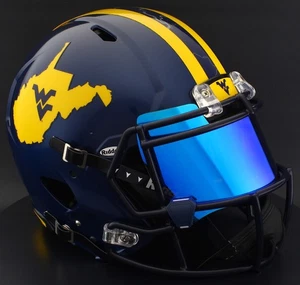 WEST VIRGINIA MOUNTAINEERS WVU Riddell Speed Full Size AUTHENTIC Football Helmet - Picture 1 of 10