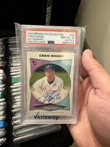 2023 Topps Brooklyn Collection Craig Biggio Autograph PSA 10 - Picture 1 of 2
