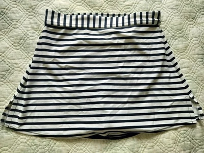 J Crew  Swim Skirt Bathing Suit Color Blue And White Striped Size XS Women's  - Image 1 of 4