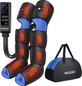 Leg Massager with Heat and Compression Sequential Compression Boots 6 Modes. - Picture 1 of 8