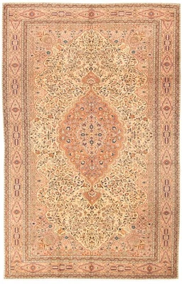 Alfombra tradicional vintage anudada a mano alfombra de lana oriental de 6'4" x 9'10" Foto 1 de 4